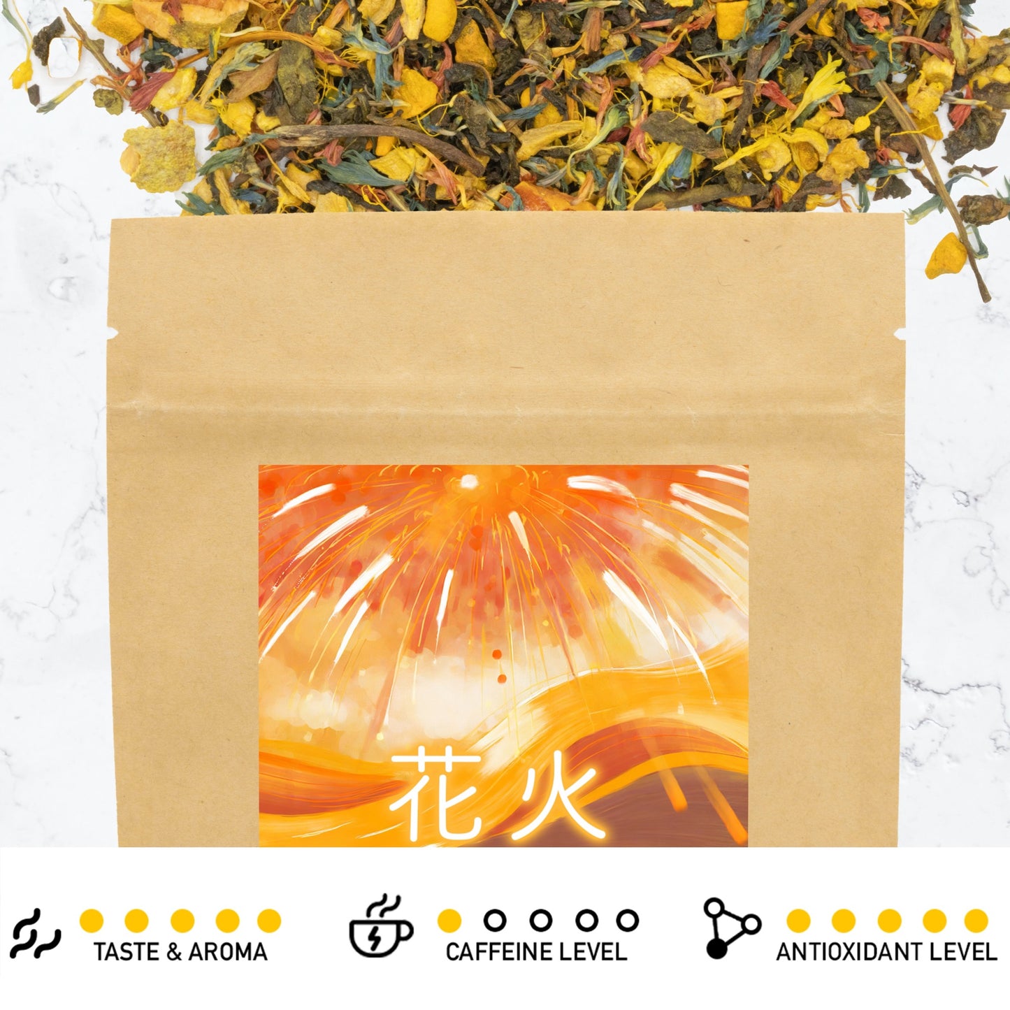 Turmeric Sparkles Floral Tea 花火