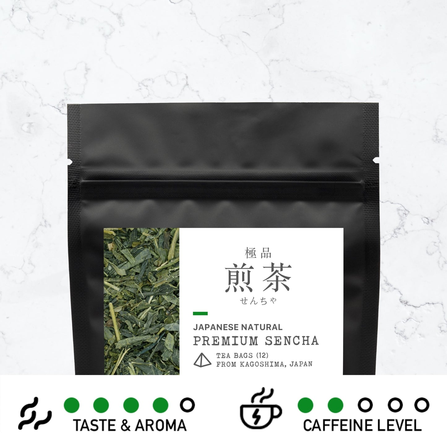 Premium Sencha Tea Bags Artisan Tea 極品煎茶 せんちゃ