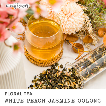 White Peach Jasmine Oolong Floral Tea 白桃茉莉烏龍